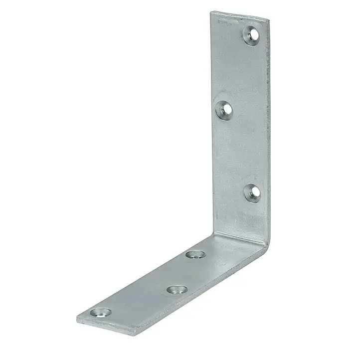 Stabilit Starke Balkenwinkel - 150 x 40 x 150 mm, Stärke: 5 mm, Verzinkt - Diagonale Ansicht