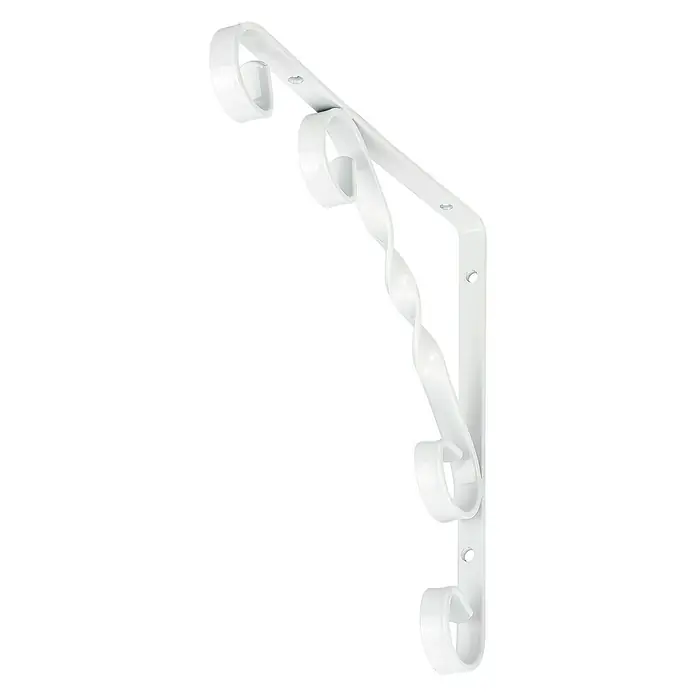 Stabilit Decor-Konsole - 200 x 200 mm, Belastbarkeit: 20 kg, Weiß - Diagonale Ansicht