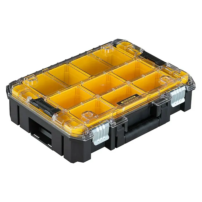 Stanley FatMax Kleinteilekoffer PRO-STACK™ - Anzahl Fächer: 10 - Diagonale Ansicht