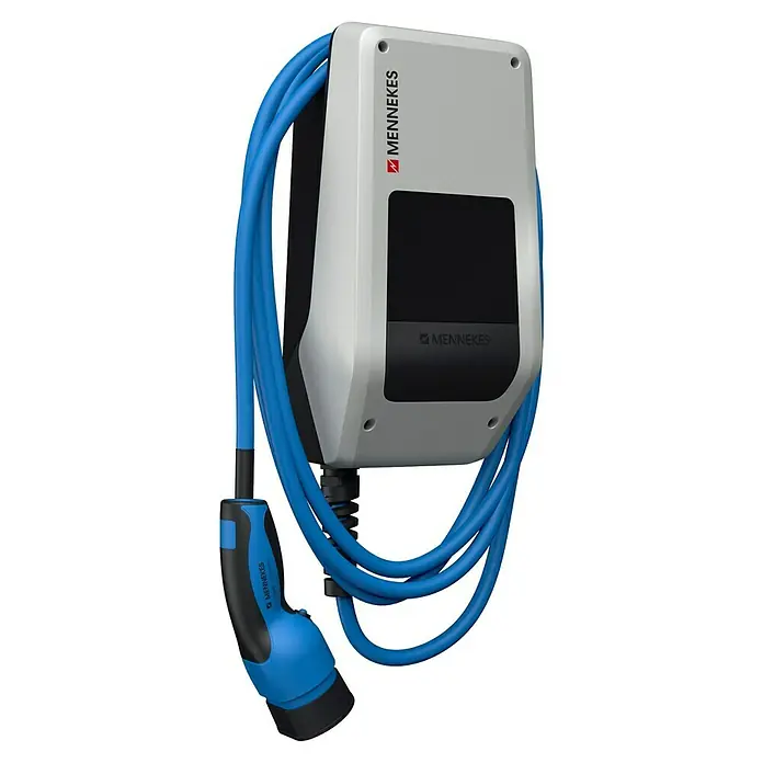 Mennekes E-Auto Ladestation Amtron Compact - Geeignet für: Elektroautos, 16 A - Diagonale Ansicht