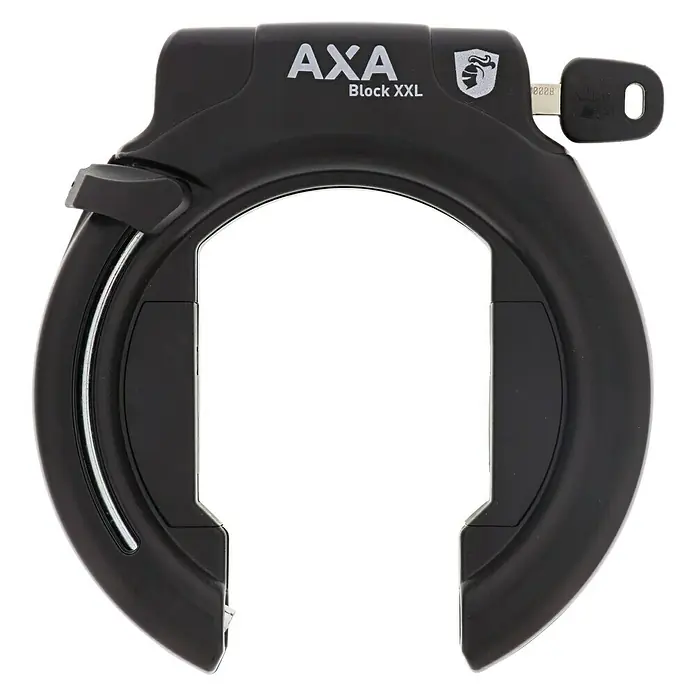 Axa Ringslot Block XXL - Zwart - Vooraanzicht