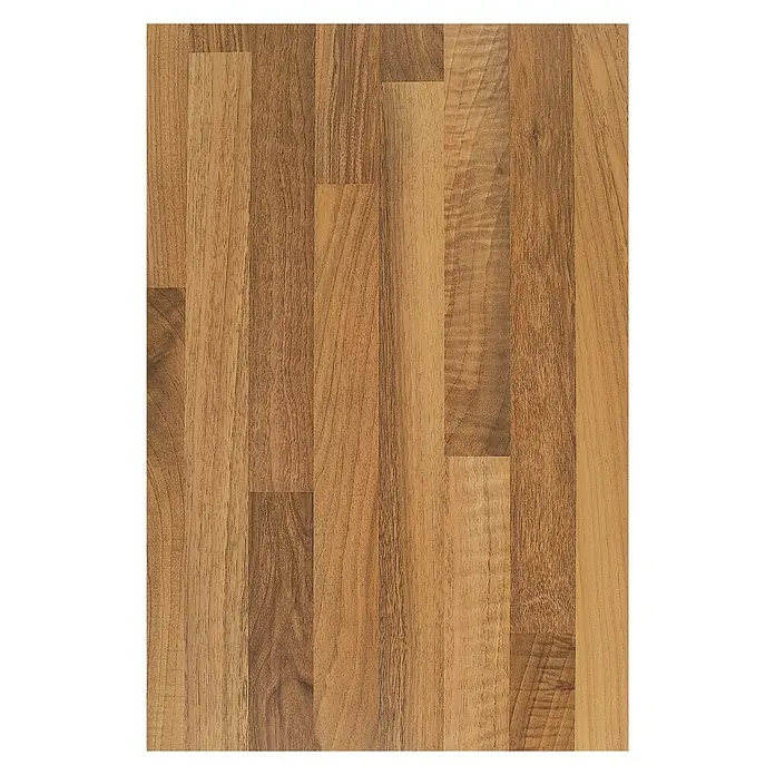 Küchenarbeitsplatte nach Maß - Nussbaum Butcherblock, Max. Zuschnittsmaß: 372 cm, Stärke: 3,8 cm - Ansicht von oben