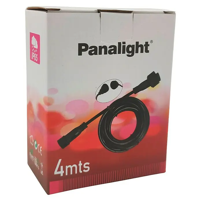 Alargo para panel solar - Largo: 4 m, Negro - Vista angular