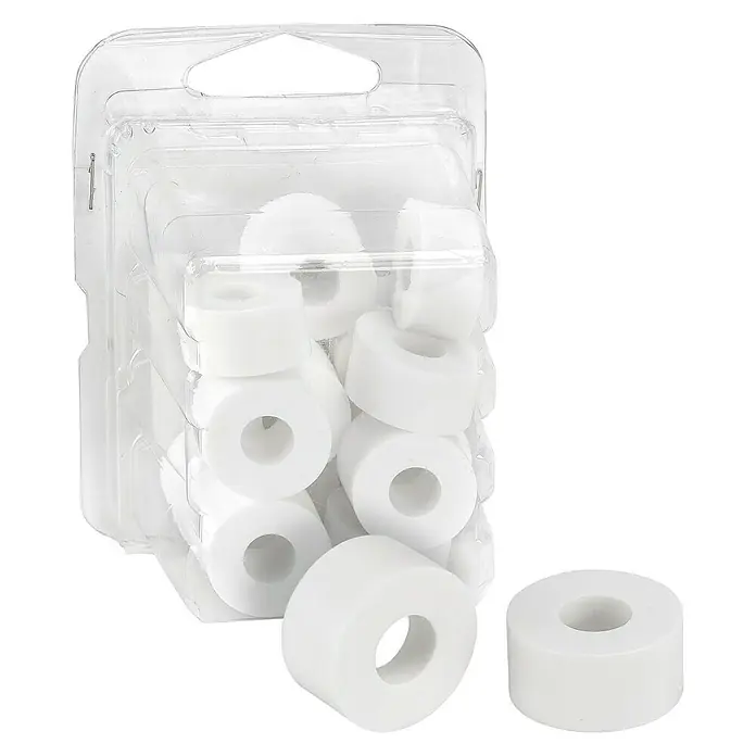 Abstandhalter - 20 Stk., Durchmesser: 8,5 mm, Stärke: 5 mm, Weiß - Vorderansicht