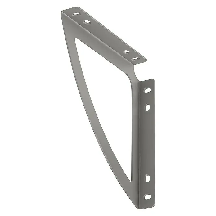 Consola de sistema Mate - L x An x Al: 143 x 23 x 143 mm, Plateado, Carga soportada: 60 kg - Vista angular