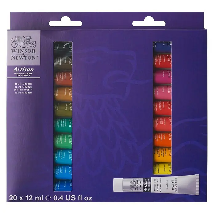 Winsor & Newton Artisan Ölfarben-Set - 20 Stk. x 12 ml, Tube - Vorderansicht