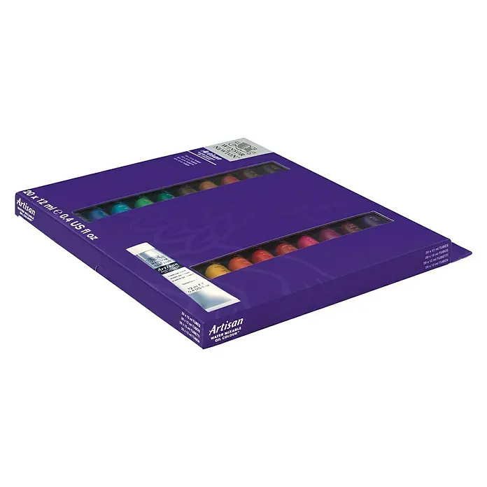 Winsor & Newton Artisan Ölfarben-Set - 20 Stk. x 12 ml, Tube - Diagonale Ansicht