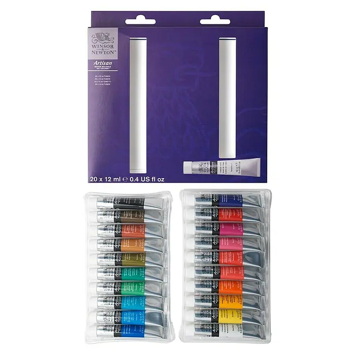 Winsor & Newton Artisan Ölfarben-Set - 20 Stk. x 12 ml, Tube - Ansicht von oben