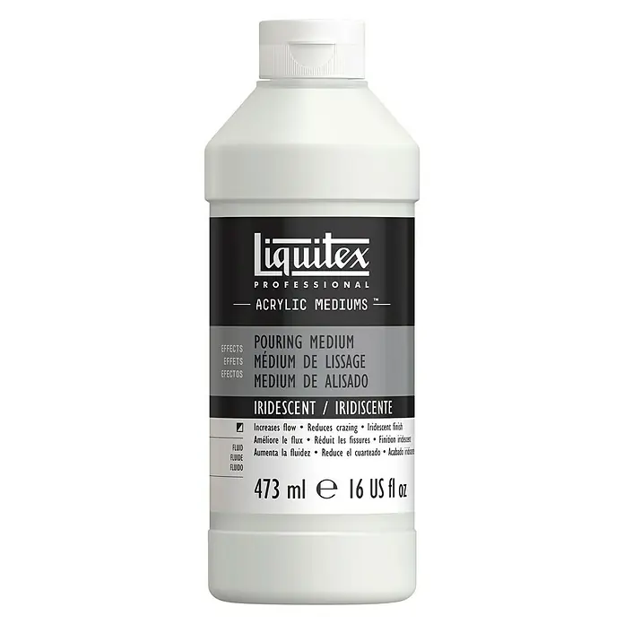 Liquitex Professional Gießmedium Irisierend - 473 ml, Transparent - Vorderansicht