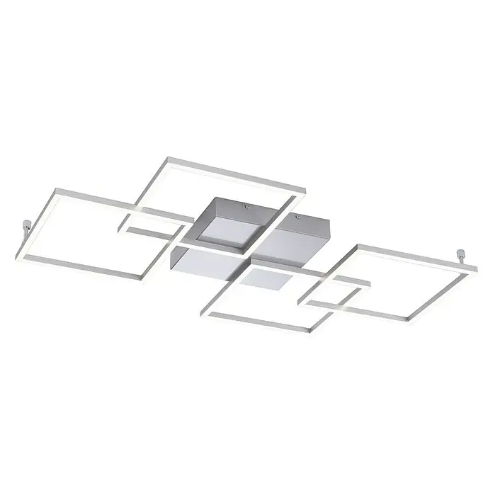 Paul Neuhaus LED-Deckenleuchte Inigo - 41 W, L x B x H: 50 x 50 x 120 cm, Silber, Warmweiß, Nicht Dimmbar - Ansicht von unten
