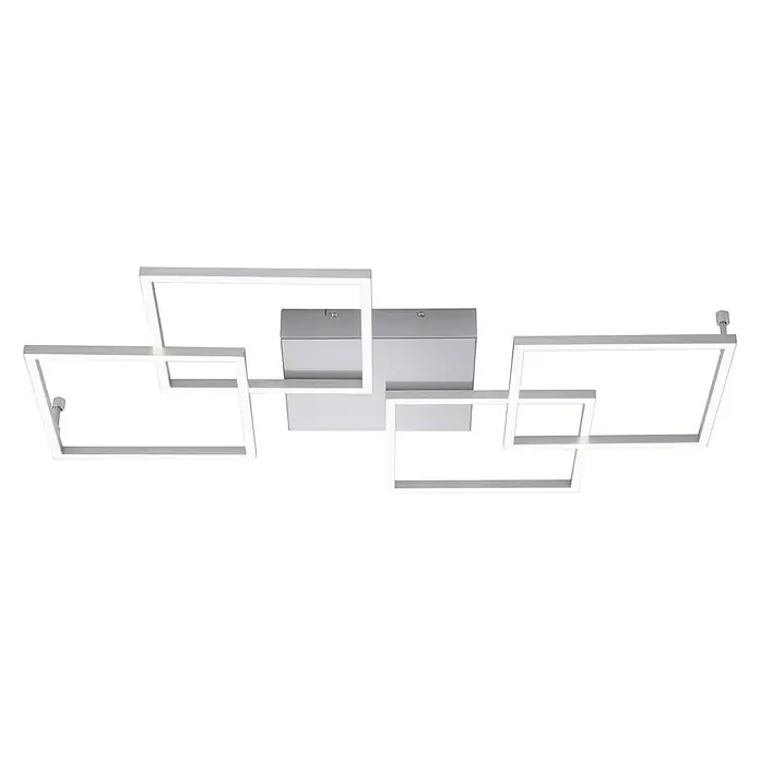 Paul Neuhaus LED-Deckenleuchte Inigo - 41 W, L x B x H: 50 x 50 x 120 cm, Silber, Warmweiß, Nicht Dimmbar - Ansicht von unten