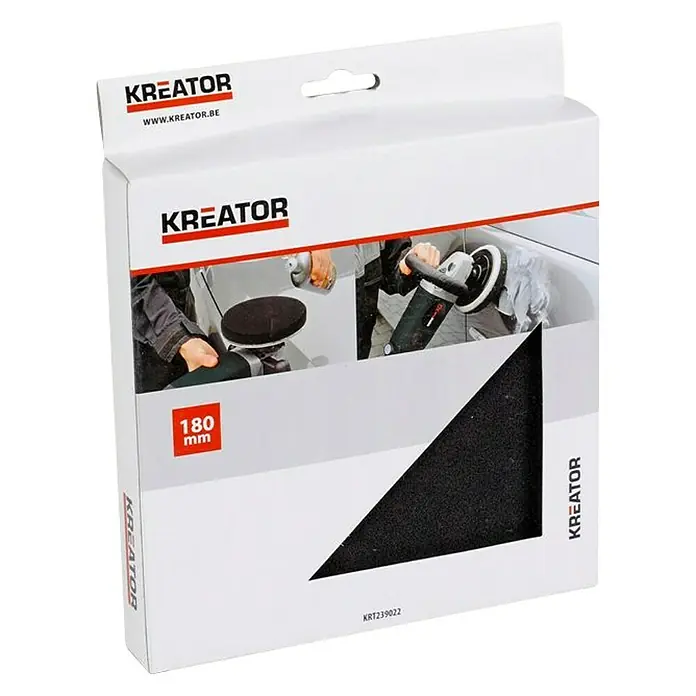 Kreator Esponja de pulido KRT239022 - Diámetro: 180 mm - Vista angular