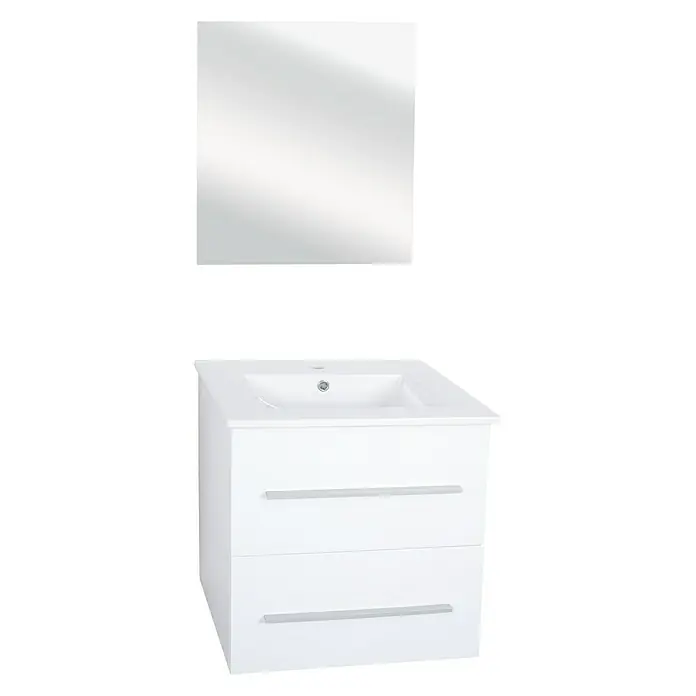 Badmeubelset Compleet KD - MDF, Wit - Vooraanzicht
