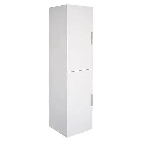 Hoge kast MDF hoogglans wit