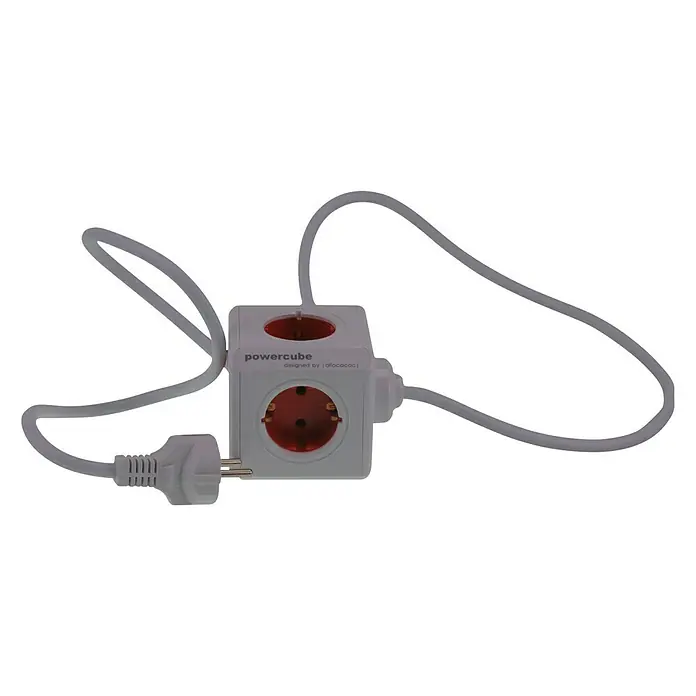 Stekkerdoos Powercube - Kabellengte: 1,5 m, 3.500 W - Vooraanzicht