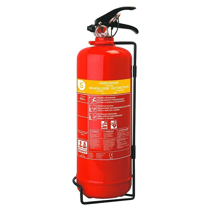 Smartwares Brandblusser SB2 - 2 l, Schuim - Vooraanzicht