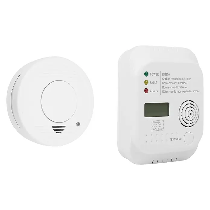 Smartwares Rook- en koolmonoxidemelder FSE-19203 - 85 dB, Testknop - Diagonaal zicht