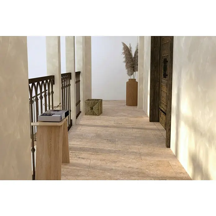 Porculanska pločica Fossil Cotto - 30 x 60 cm, Bež-smeđe boje - Živopisni prikaz
