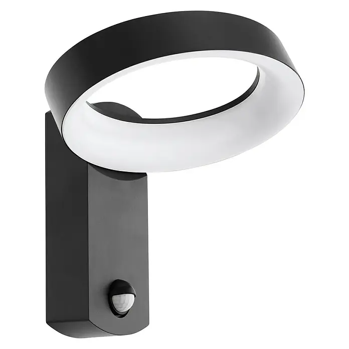 Eglo Led-buitenlamp Pernate met bewegingssensor - Warm wit - Diagonaal zicht