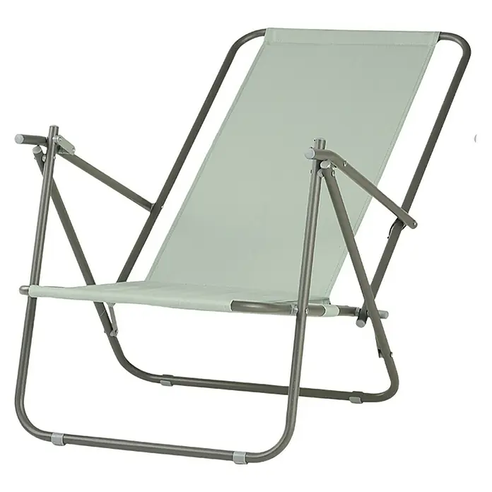 Strandstuhl - L x B x H: 60 x 52 x 79 cm, Desert Sage - Diagonale Ansicht