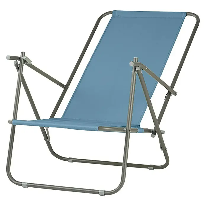 Strandstuhl - L x B x H: 60 x 52 x 79 cm, Ombre Blue - Diagonale Ansicht