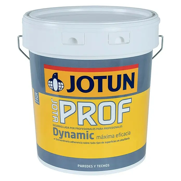 Jotun Pintura para paredes Jotaprof Dynamic - Blanco, 15 l, Mate, Base A - Vista frontal