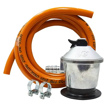 Regulador de presión de gas con tubo 1,5 m