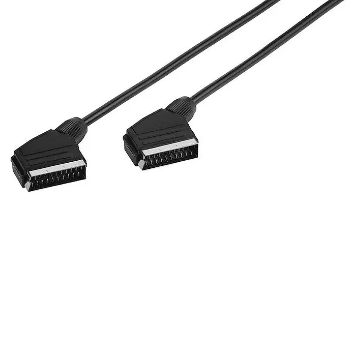 Vivanco Cable de euroconector PSVK1712 - Negro, Largo: 1,2 m - Primer plano