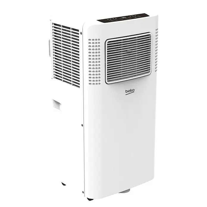 Beko Aire acondicionado portátil BP209C - Potencia frigorífica máx. por unidad en BTU/h: 9.000 BTU/h - Vista angular