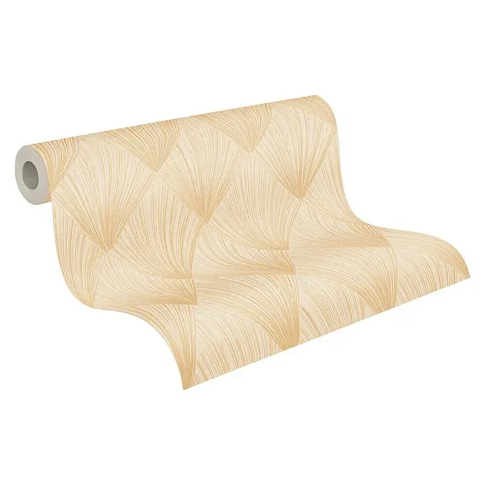 AS Creation Metropolitan Stories II Vliestapete Artdeco - Beige/Gold/Creme, Grafisch, 10,05 x 0,53 m - Diagonale Ansicht