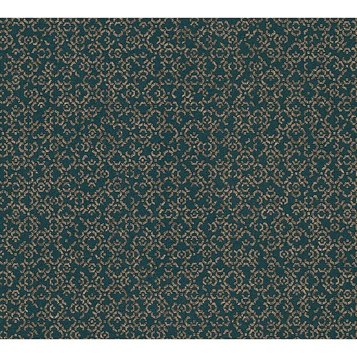 AS Creation Metropolitan Stories II Vliestapete Metallornament - Blau, Ornament, 10,05 x 0,53 m - Detailaufnahme