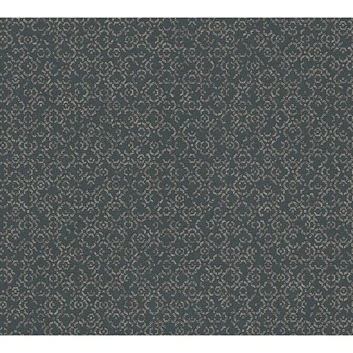 AS Creation Metropolitan Stories II Vliestapete Metallornament - Anthrazit, Ornament, 10,05 x 0,53 m - Detailaufnahme