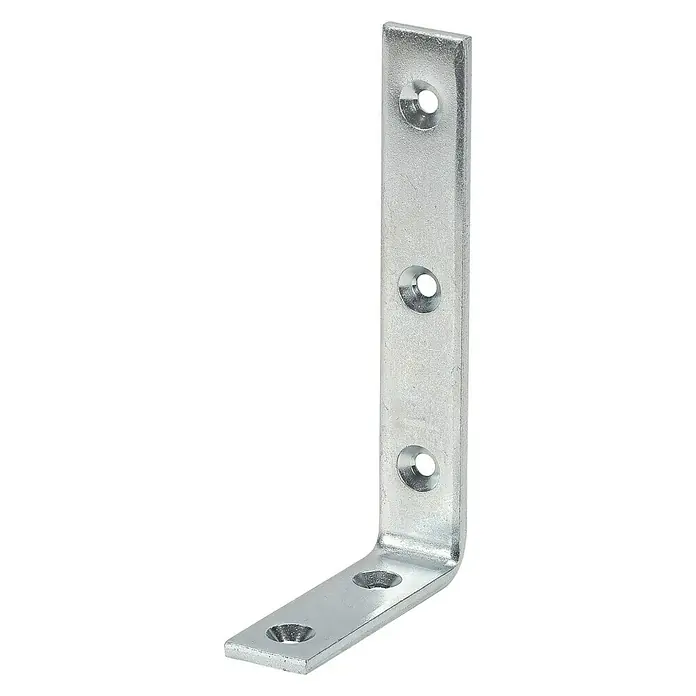 Stabilit Starker Winkel - L x B x H: 110 x 150 x 25 mm, Stärke: 5 mm, Verzinkt - Diagonale Ansicht