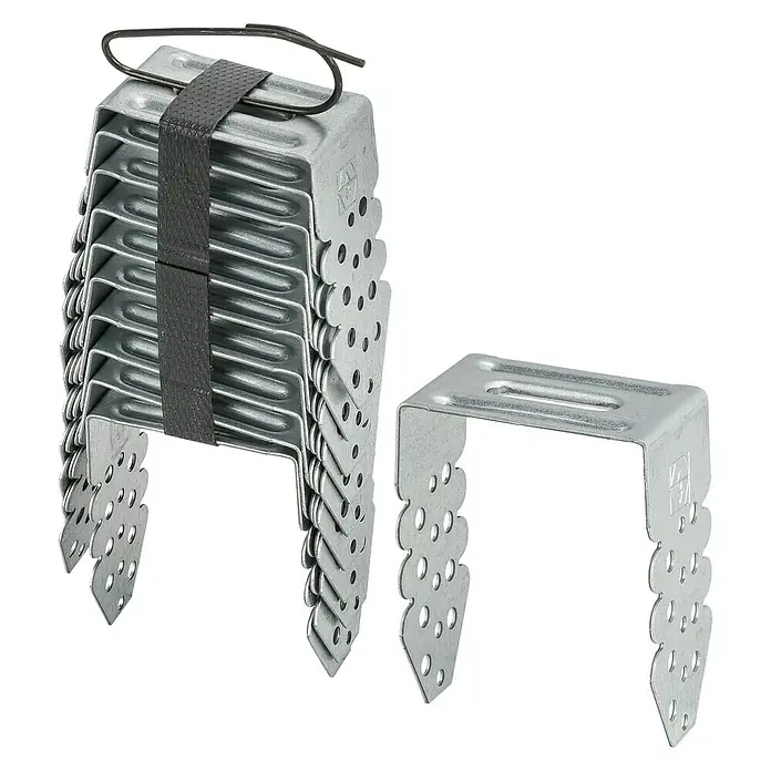 Abstandsverbinder - L x B x H: 48 x 30 x 65 mm, Stahl, Inhalt: 10 Stk. - Diagonale Ansicht