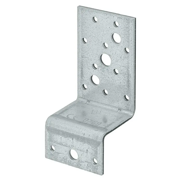 Stabilit Z-Verbinder - L x B: 80 x 54 mm, Stahl, Sendzimir verzinkt - Diagonale Ansicht