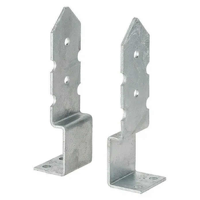 Stabilit Stützenschuh - L x B x H: 214 x 60 x 50 mm, Feuerverzinkt, Inhalt: 1 Paar - Diagonale Ansicht