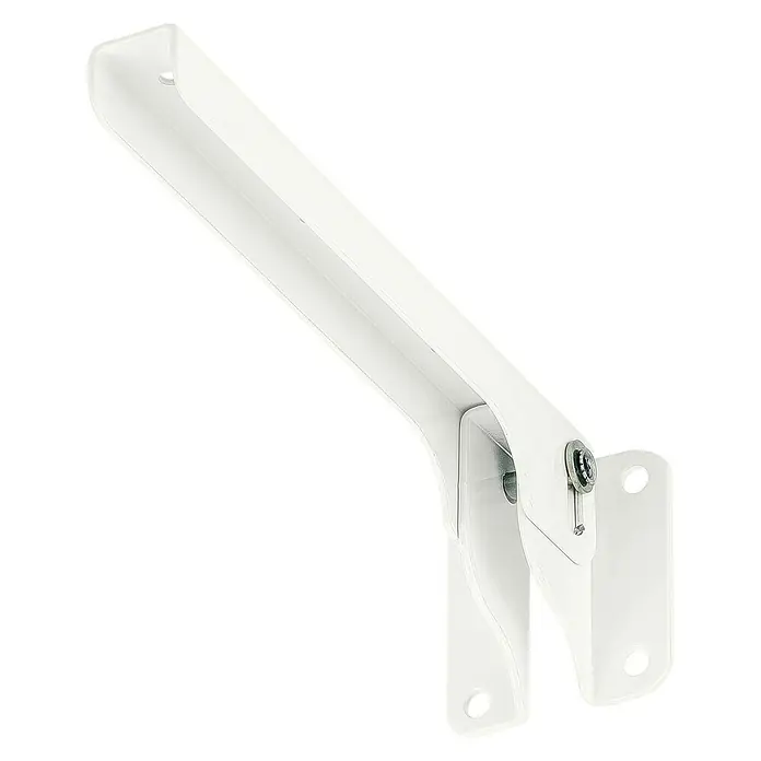 Stabilit Klappträger - L x B x H: 180 x 47 x 60 mm, Stahl, Weiß - Diagonale Ansicht