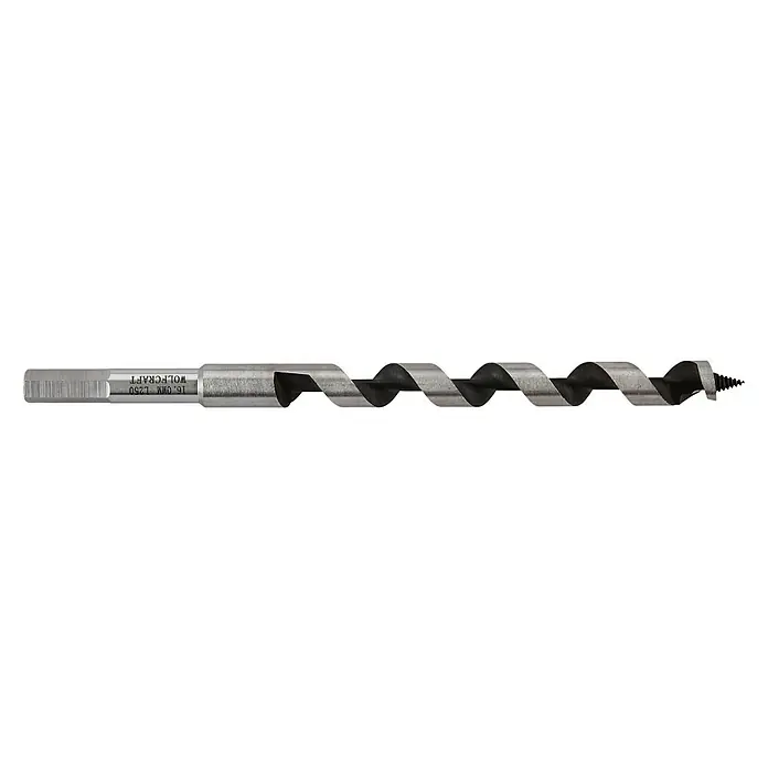 Wolfcraft Holzbohrer Standard - Durchmesser: 16 mm, Länge: 250 mm - Vorderansicht