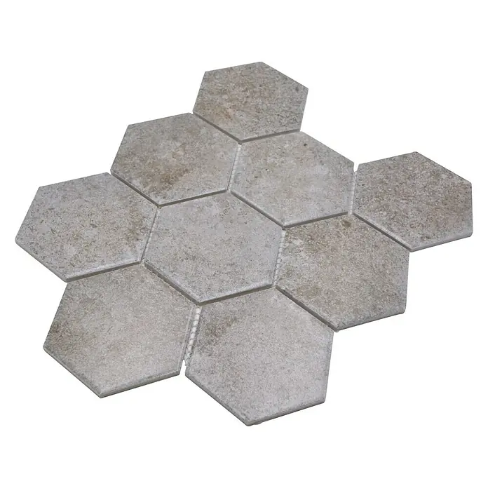 Mozaik csempe Hexagon CIM HX9 CU - Matt - Szögletes nézet