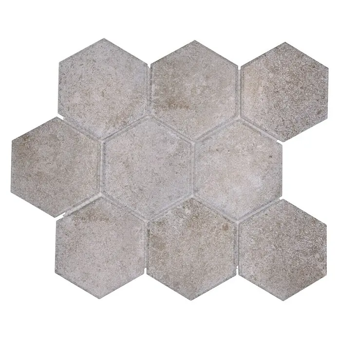 Mozaik csempe Hexagon CIM HX9 CU - Matt - Felülnézet