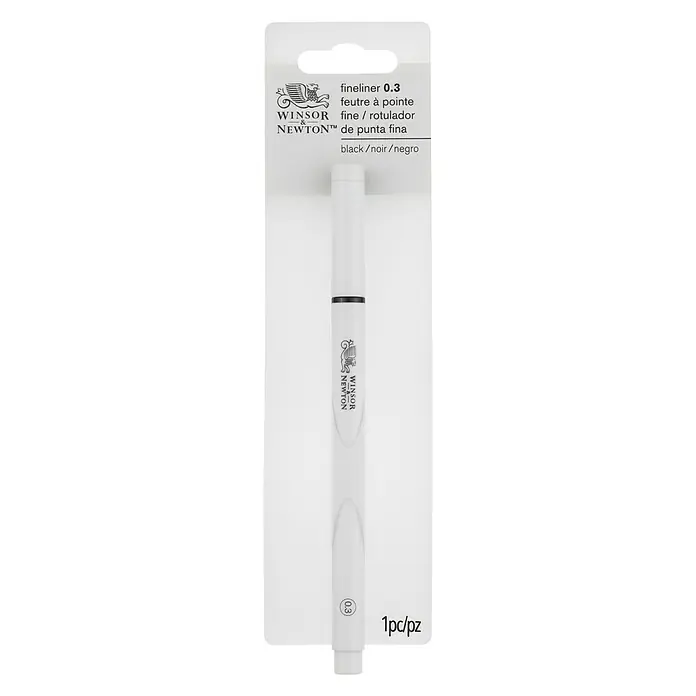 Winsor & Newton Fineliner - Schwarz, 0,3 mm - Vorderansicht