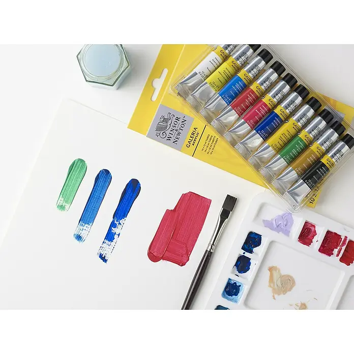 Winsor & Newton Galeria Acrylfarben-Set - 10 Stk. x 12 ml, Tube - Detailaufnahme