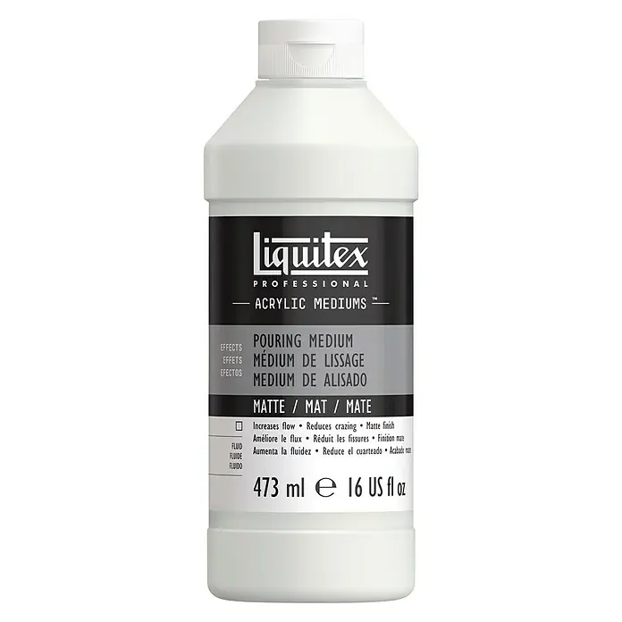 Liquitex Professional Gießmedium Matt - 473 ml, Transparent - Vorderansicht