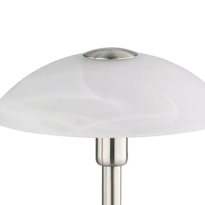 Paul Neuhaus Tischleuchte Enova - 28 W, Alabaster Weiß, Stahl, G9 - Detailaufnahme