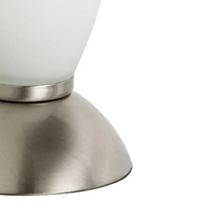 Paul Neuhaus Tischleuchte rund Joy - 33 W, Ø x H: 85 mm x 19 cm, Silber, Weiß, G9 - Detailaufnahme