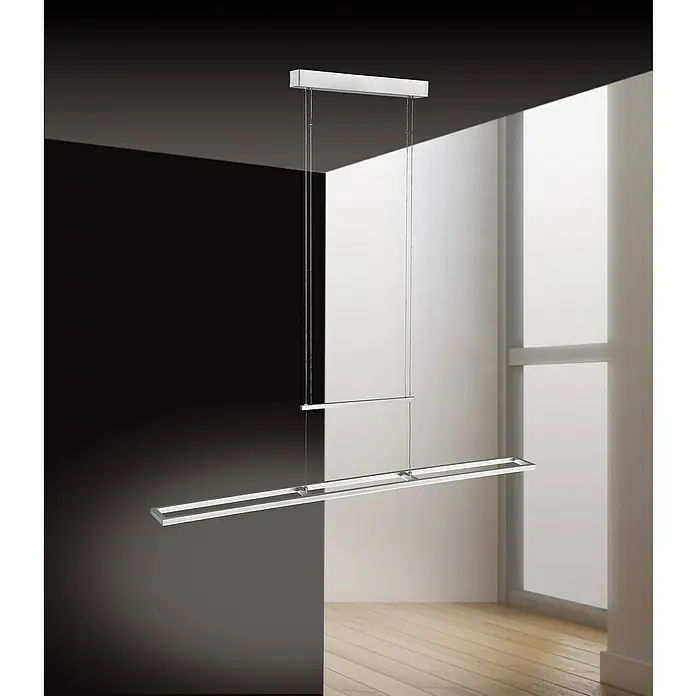 LED-Pendelleuchte Inigo - Warmweiß, 110 x 10 cm - Stimmungsaufnahme