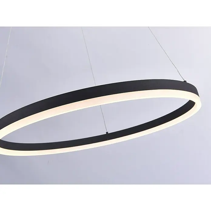 Paul Neuhaus LED-Pendelleuchte rund Titus - 29 W, Silber, Warmweiß - Detailaufnahme