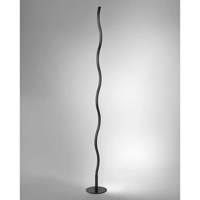 Paul Neuhaus LED-Stehleuchte Wave - 29 W, Höhe: 120 cm, Gold, Warmweiß - Stimmungsaufnahme