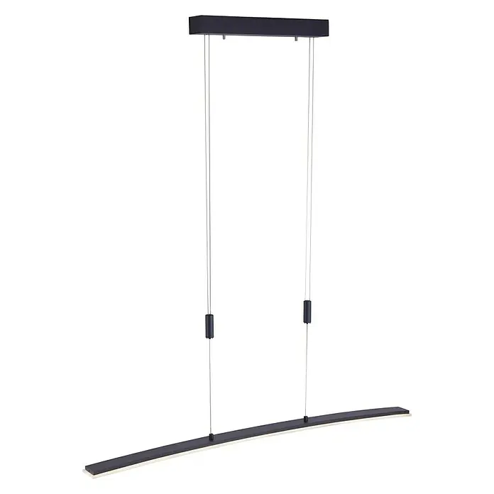 Paul Neuhaus LED-Pendelleuchte Janina - 30,8 W, L x B x H: 80,5 x 51,5 x 6,5 cm, Stahl, Warmweiß - Diagonale Ansicht