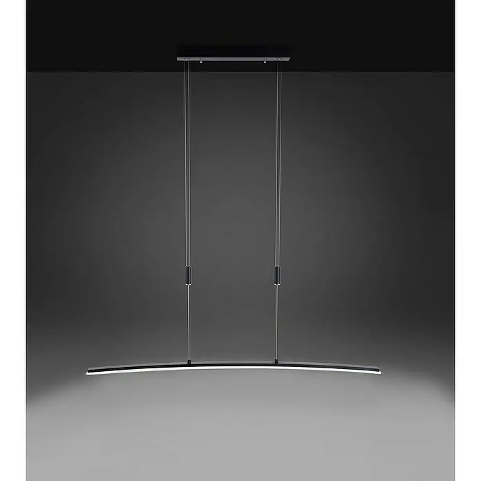 Paul Neuhaus LED-Pendelleuchte Janina - 30,8 W, L x B x H: 80,5 x 51,5 x 6,5 cm, Stahl, Warmweiß - Stimmungsaufnahme